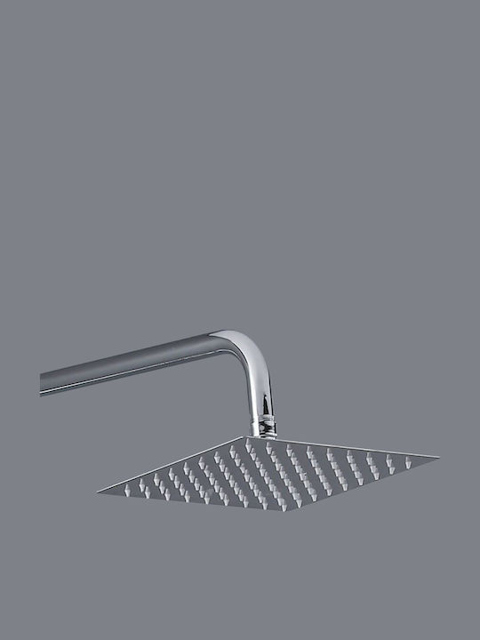 Verstellbare Duschsäule ohne Armatur Schwarz