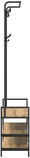 Mobilier de Intrare cu Cuier Coffee 75x34x184cm