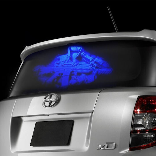 Autocolant Transparent Invizibil Fluorescent Imagine UV