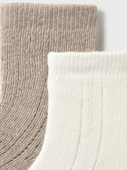 Mayoral Kids' Socks Ecru 2 Pairs