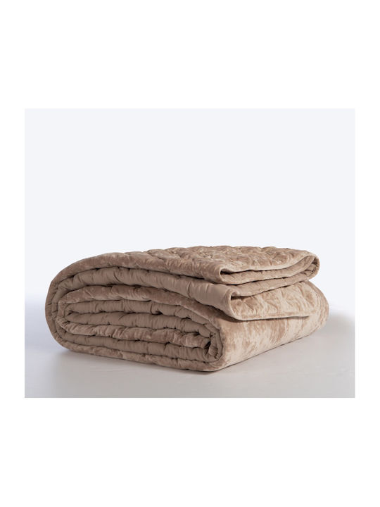 Nef-Nef Homeware Priver Coverlet Queen Size from Polyester Ecru 240x230cm
