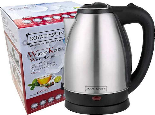 Royalty Line RL-SSK-SIL Kettle 1.7lt 1500W Silver