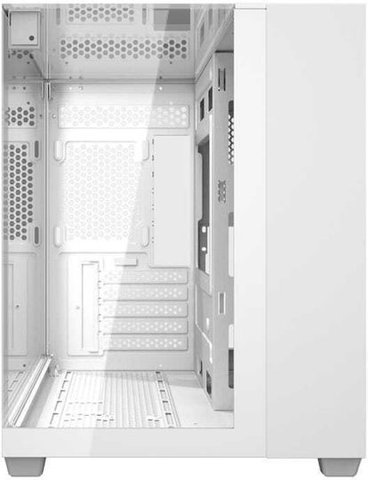 TH285M Gaming Midi Tower Computer Case with Side Window White