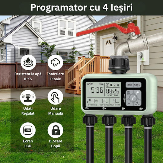 Programator Pentru Irigații Chiuvetă Baterie