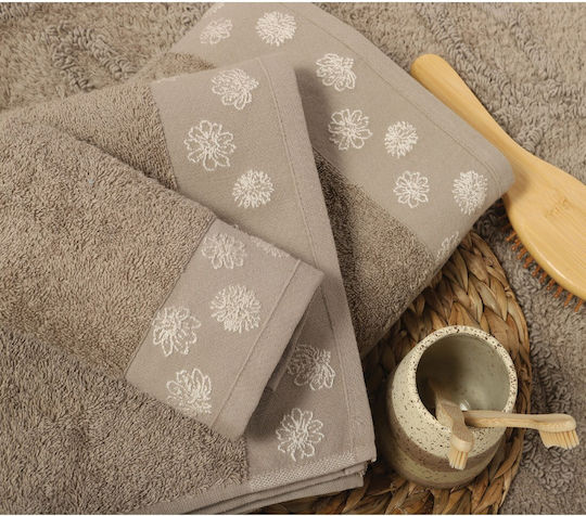 Nef-Nef Homeware Set of Towels 3 pcs Anthem Beige Weight 500gsm Nef-Nef Homeware Set of Towels 3 pcs Anthem Beige Weight 500gsm