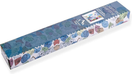 Olympus Diamond Painting "Cat Bright Colorful Patterns Flowers" Mosaic "Cat Bright Multicolored Patterns Flowers" 50x40