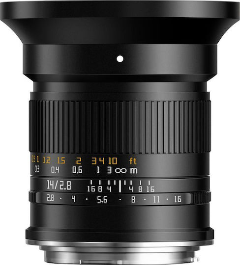 TTArtisan Full Frame Φωτογραφικός Φακός 14mm f/2.8 ASPH Σταθερός για Canon RF Mount Μαύρος