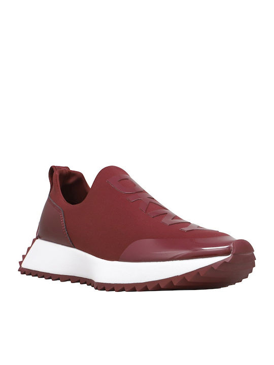 DKNY Adidași Nallen Burgundia