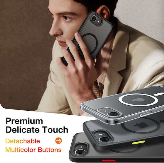 Torras Guardian Magnetic Back Cover Silicon Albastru marin (iPhone 17 Pro)