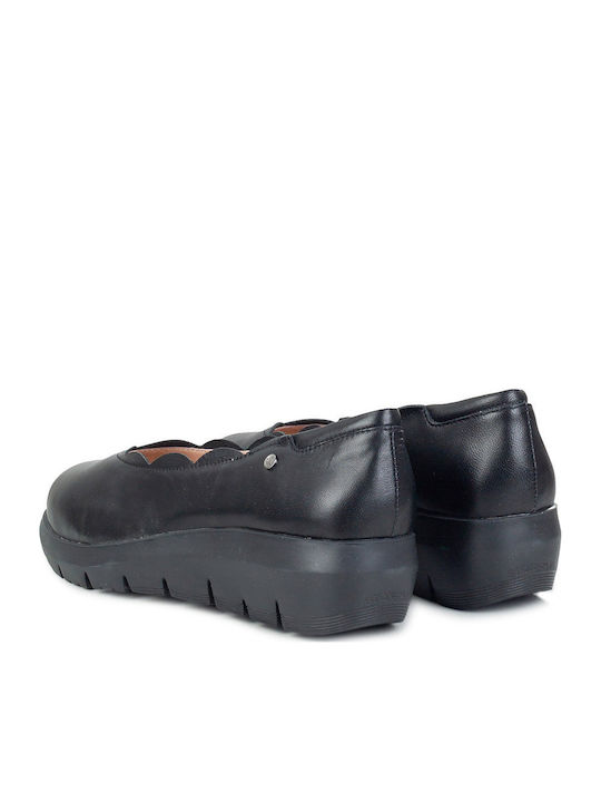 Δερμάτινα Γυναικεία Loafers σε Μαύρο Χρώμα