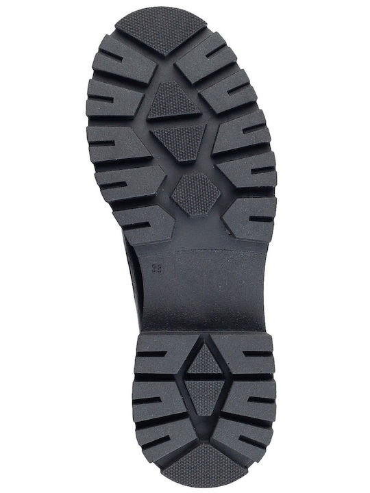 Δερμάτινα Γυναικεία Loafers σε Μαύρο Χρώμα