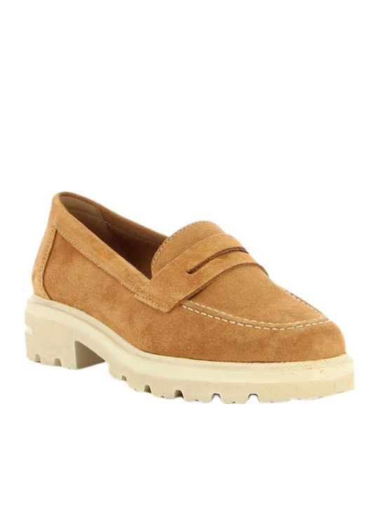 Leather Women's Loafers Light Tabbac