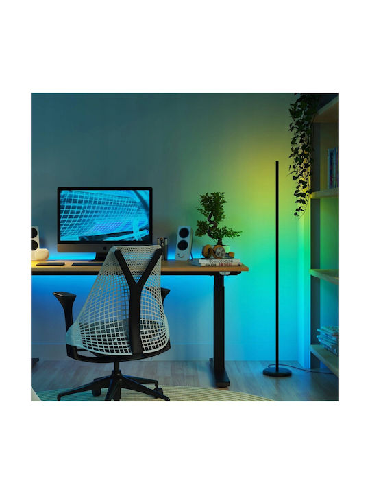 Nanoleaf LED Stehleuchte mit RGBW Licht 1700lm Schwarz