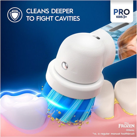 Oral-B Vitality Pro Детска Електрическа Четка За Зъби С Таймер За 3+ Години Frozen Със Защитен Калъф За Пътуване