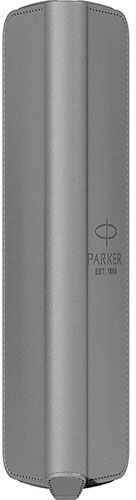 Parker Leather Pen Holder Suitable for 1 Pen Gray
