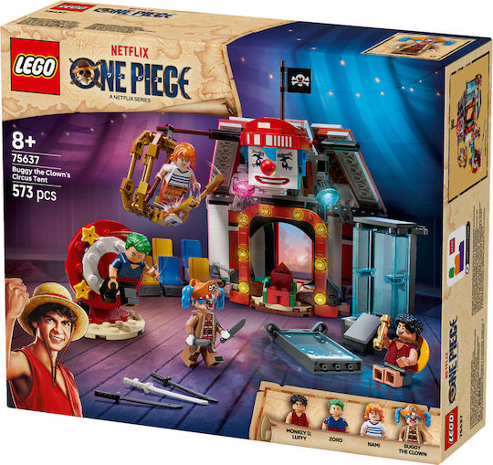 LEGO Building Blocks One Piece - Buggy the Clown's Circus Tent for 8+ Years 573 Pieces