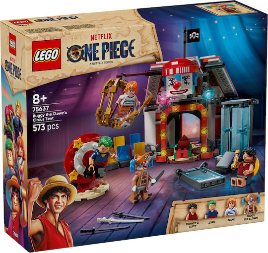 LEGO Building Blocks One Piece - Buggy the Clown's Circus Tent for 8+ Years 573 Pieces