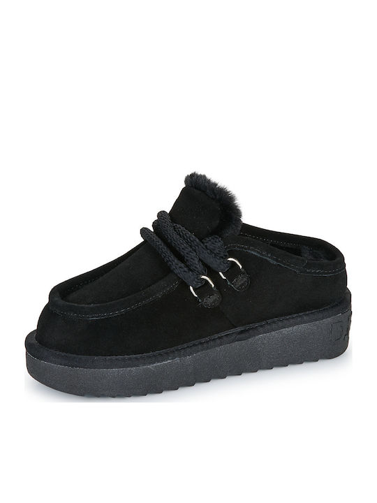 Nordic Clog Closed-Toe Women's Black Slippers