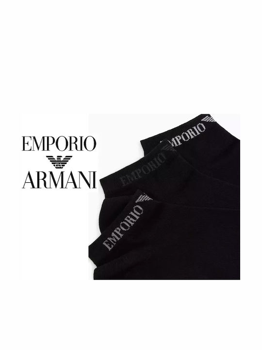 Emporio Armani Ανδρικές Κάλτσες Μαύρο 3Pack