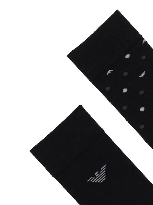 Emporio Armani Ανδρικές Κάλτσες Μαυρο 2Pack