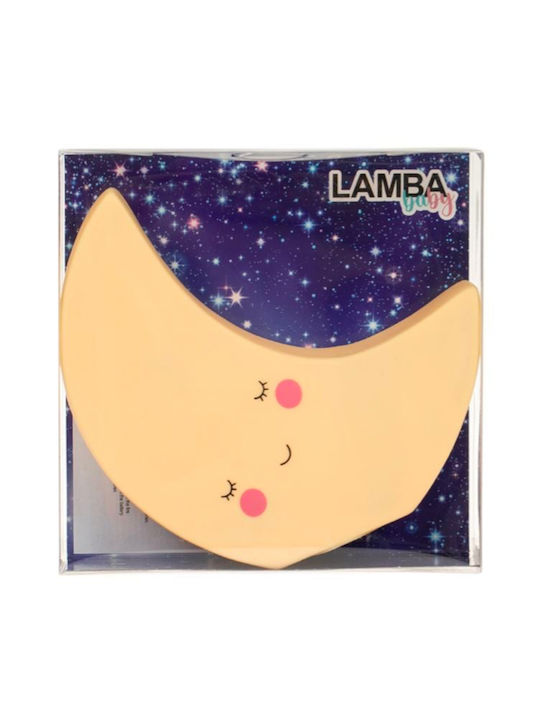 Children's Night Light Battery-Powered Moon Design 13.5x4.3x13.5cm