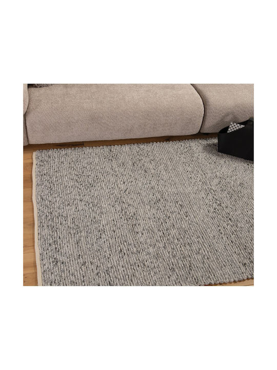 Nef-Nef Homeware Lodrin Teppich Rechteckig Synthetisch,Polyester/Cotton/Leather Grey
