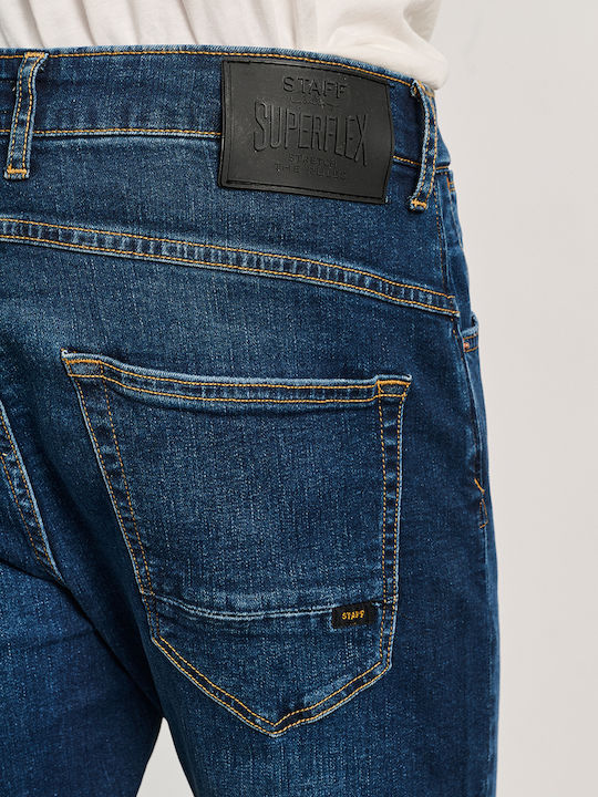 Pantaloni De Blugi Pentru Bărbați Elastic Slim Fit Denim