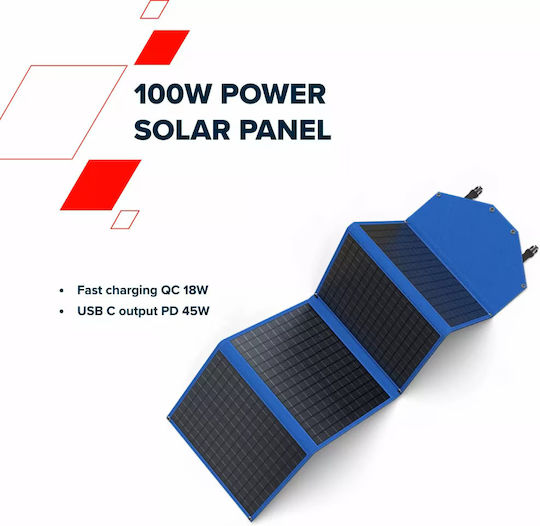 Canyon Αναδιπλούμενο Ηλιακό Panel Φορτιστής 100W