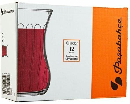 Pasabahce Set of Cups Tea Glass Transparent 12pcs