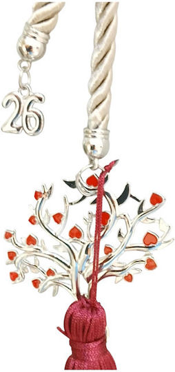 Kalliopi Silver Handmade Окачен Гоури Малко дърво Сив 2026 1бр