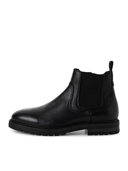 Leather Black Men's Boots Anatomical