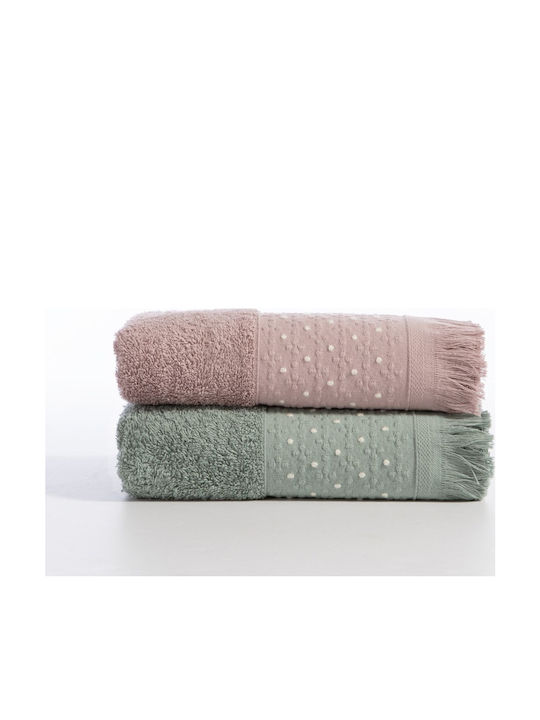 Nef-Nef Homeware Πετσέτα Σώματος Zasmen 70x140εκ. Mauve Βάρους 500gr/m²