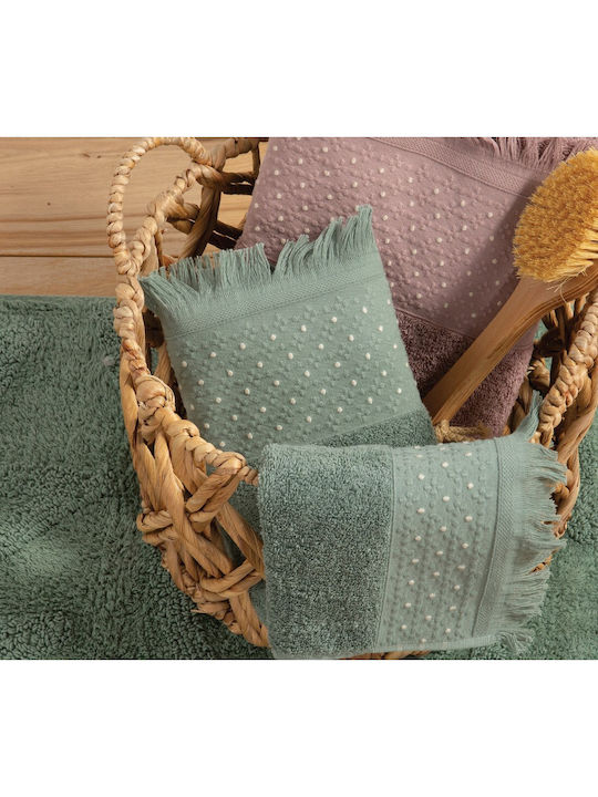 Nef-Nef Homeware Handtuch Zasmen 30x50εκ. Mauve Gewicht 500gr/m²