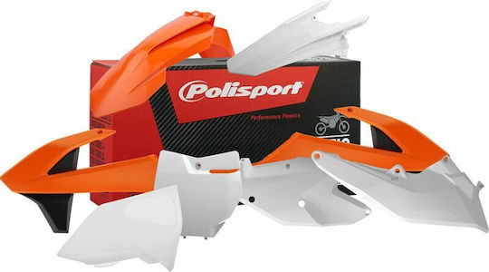Polisport Σετ Πλαστικά Μοτοσυκλέτας για Yamaha XC Λευκό