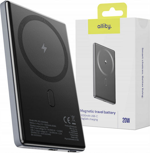 Allity Power Bank 5000mAh 20W Power Delivery Gray