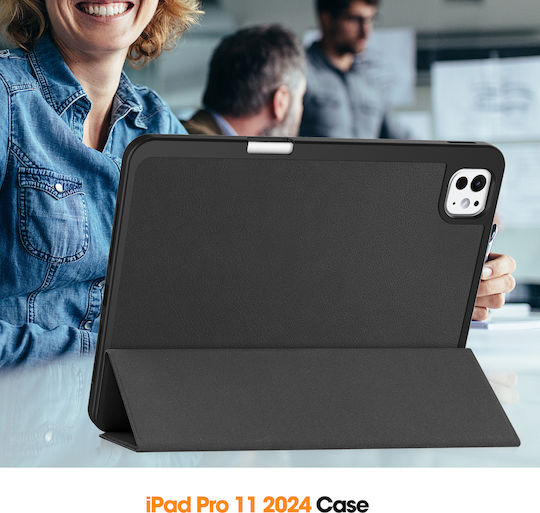 Smartcase Flip Cover Μαύρη (iPad Pro 2024 11)