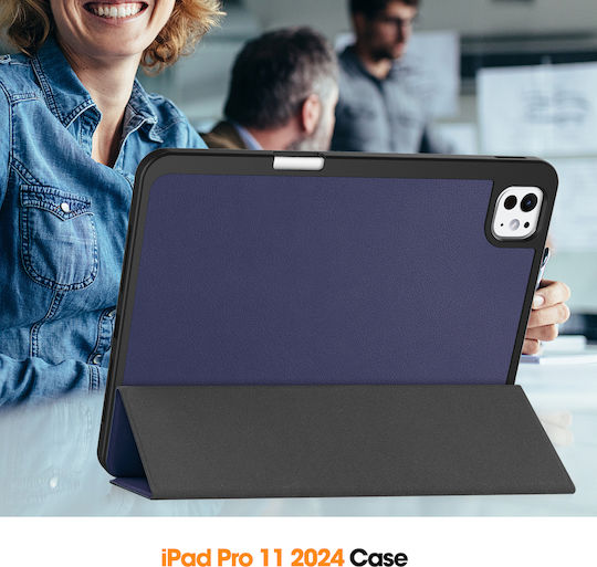 Smartcase Flip Cover Albastru (iPad Pro 2024 11) RE.09719