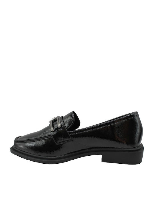 Λουστρίνι Γυναικεία Loafers σε Μαύρο Χρώμα