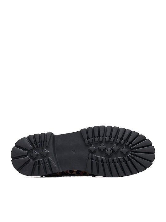 Δερμάτινα Γυναικεία Loafers Leopard