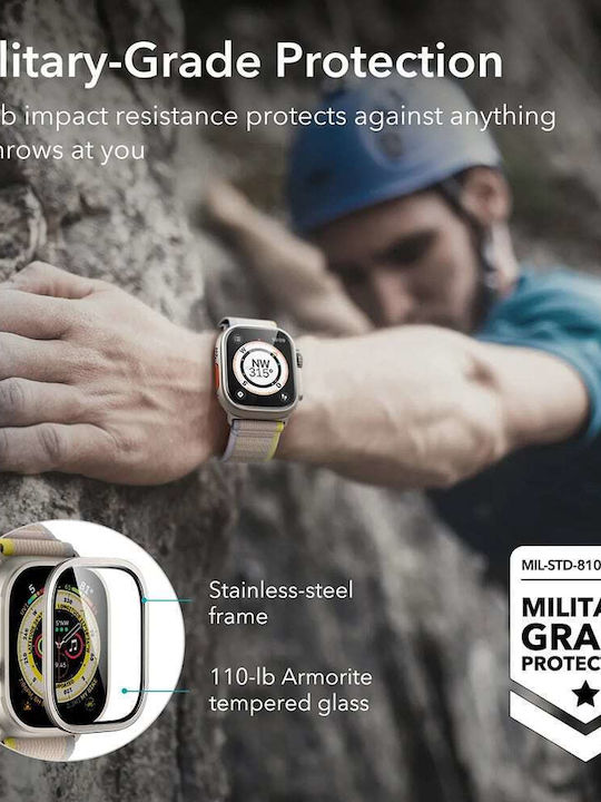 ESR Armorite Vollflächig gehärtetes Glas für das Apple Watch Ultra 49mm 2Stück