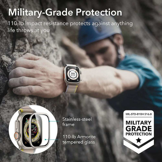 ESR Armorite Full Face Tempered Glass για το Apple Watch Ultra 49mm 2τμχ