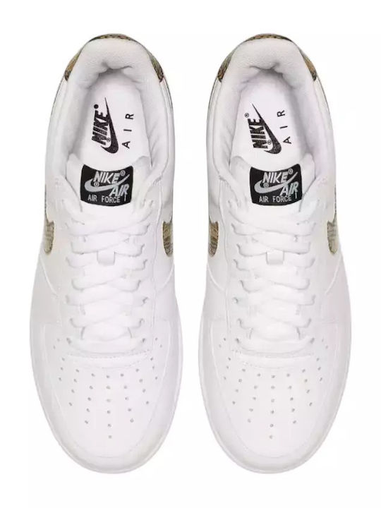 Air Force 1 Retro Premium Adidași Pentru Bărbați Albi