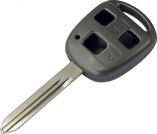 Car Key Cover Case made of with 3 Buttons for Toyota