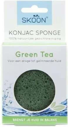 Σφουγγαράκι Προσώπου"skoon Konjac Sponge Green Tea Organic"