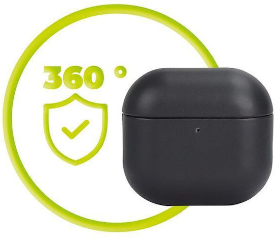 Mobile Origin Θήκη Δερμάτινη σε Μαύρο χρώμα για Apple AirPods 4