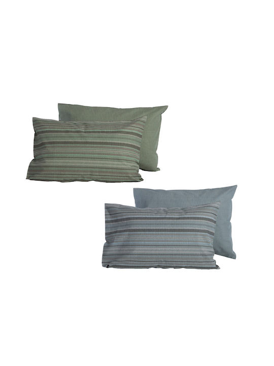 Nef-Nef Homeware Bamb.degree Pillowcase with Envelope Cover Green 52x72cm.