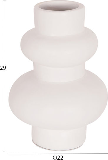 HomeMarkt Decorative Vase Lekkan White