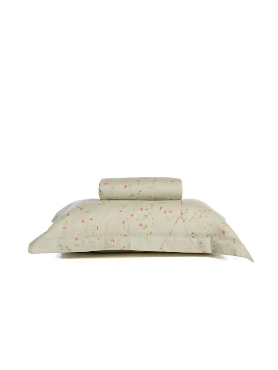 Nef-Nef Homeware Duvet Cover Set Cotton Queen with 2 Pillowcases 240x230 Kiara Mint