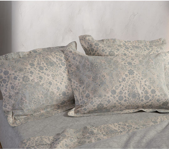 Nef-Nef Homeware Duvet Cover Set Cotton Queen with 2 Pillowcases 240x230 Demand Lilac Lilac