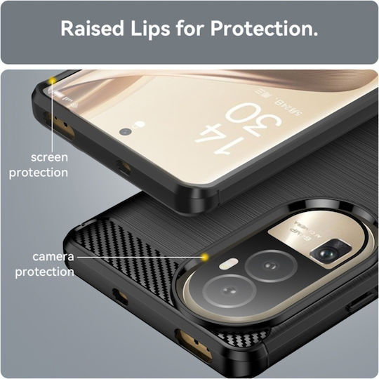 Back Cover Silicon Negru (Oppo Reno10)